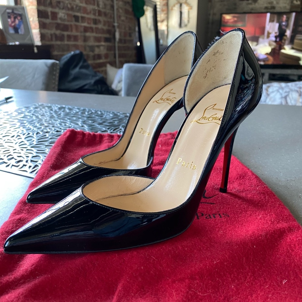 Christian Louboutin Iriza 100 Black Patent